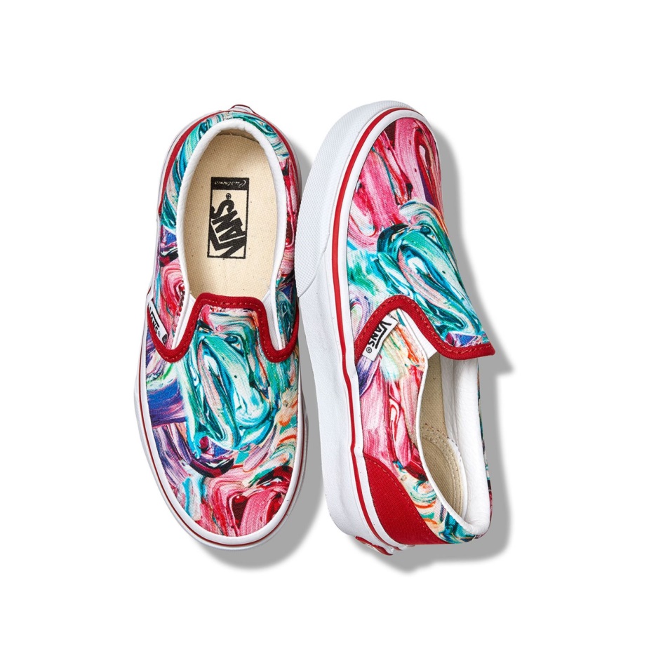 Vans Customs Enfants Coups De Pinceau Slip-on