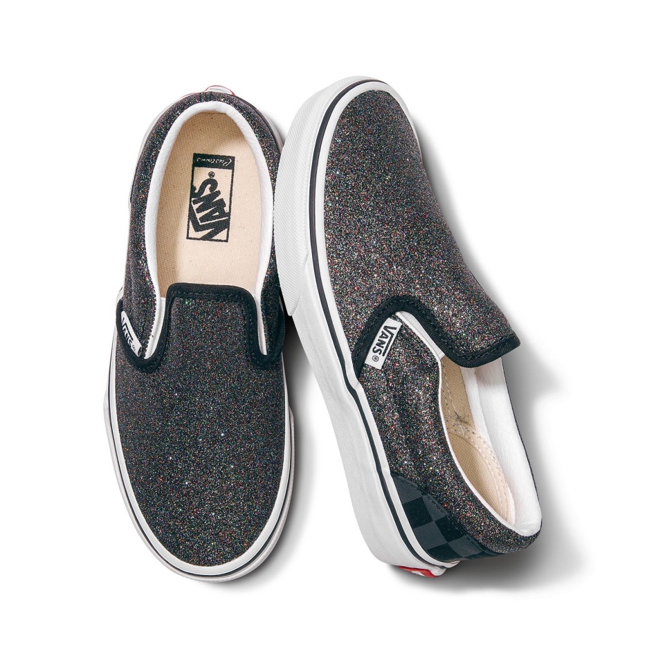 Vans Customs Slip-on à Paillettes Pour Enfant