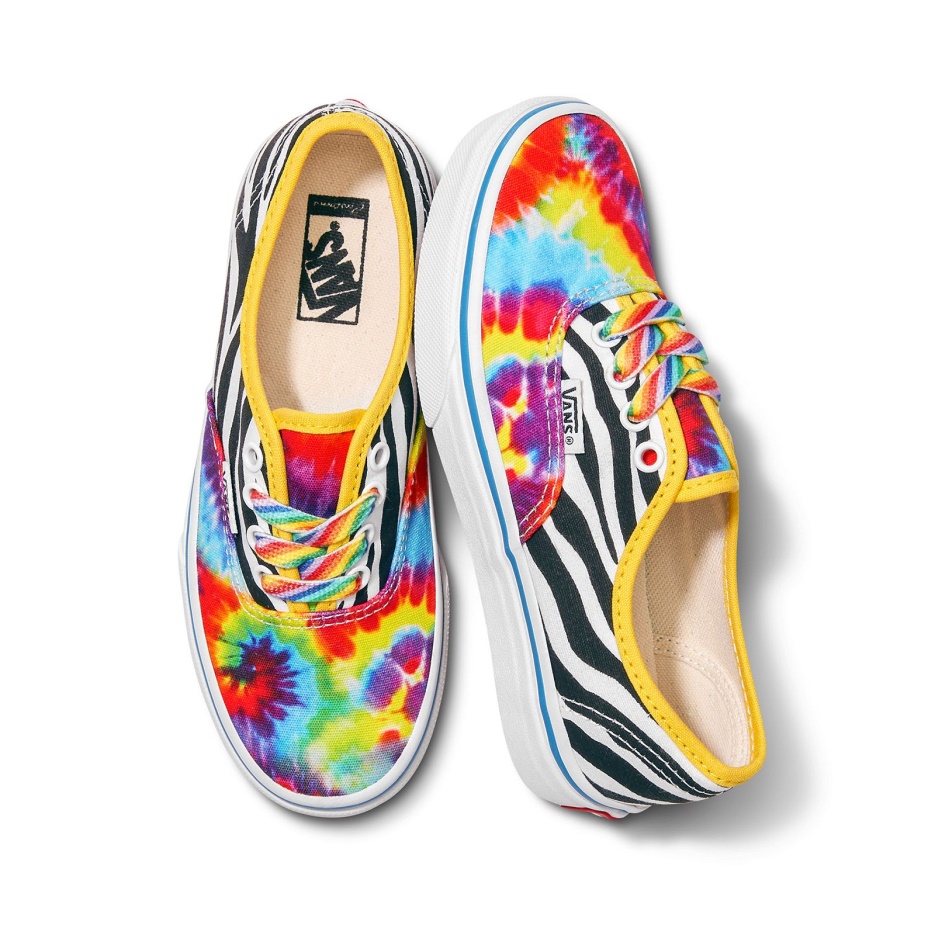Vans Customs Enfant Arc-en-ciel Zèbre Authentique