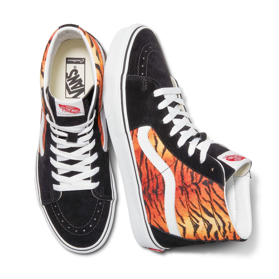 Vans Customs Rayures Tigrées Sk8-hi