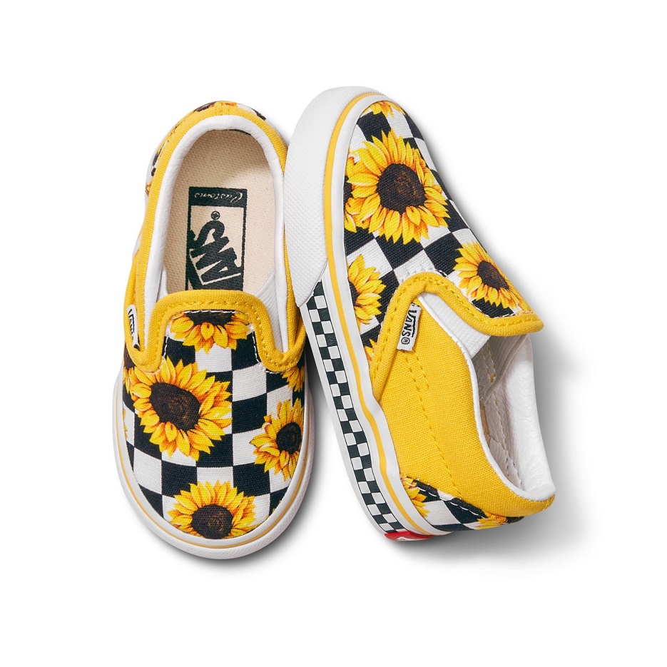 Vans Customs Tout-petit Tournesols Slip-on
