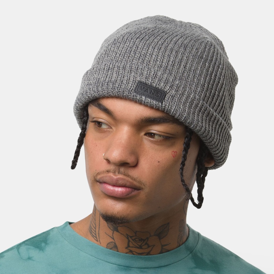 Vans Easy Box Cuff Bonnet Frost Gris-asphalte