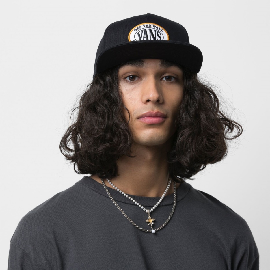 Vans établi Snapback Chapeau Noir