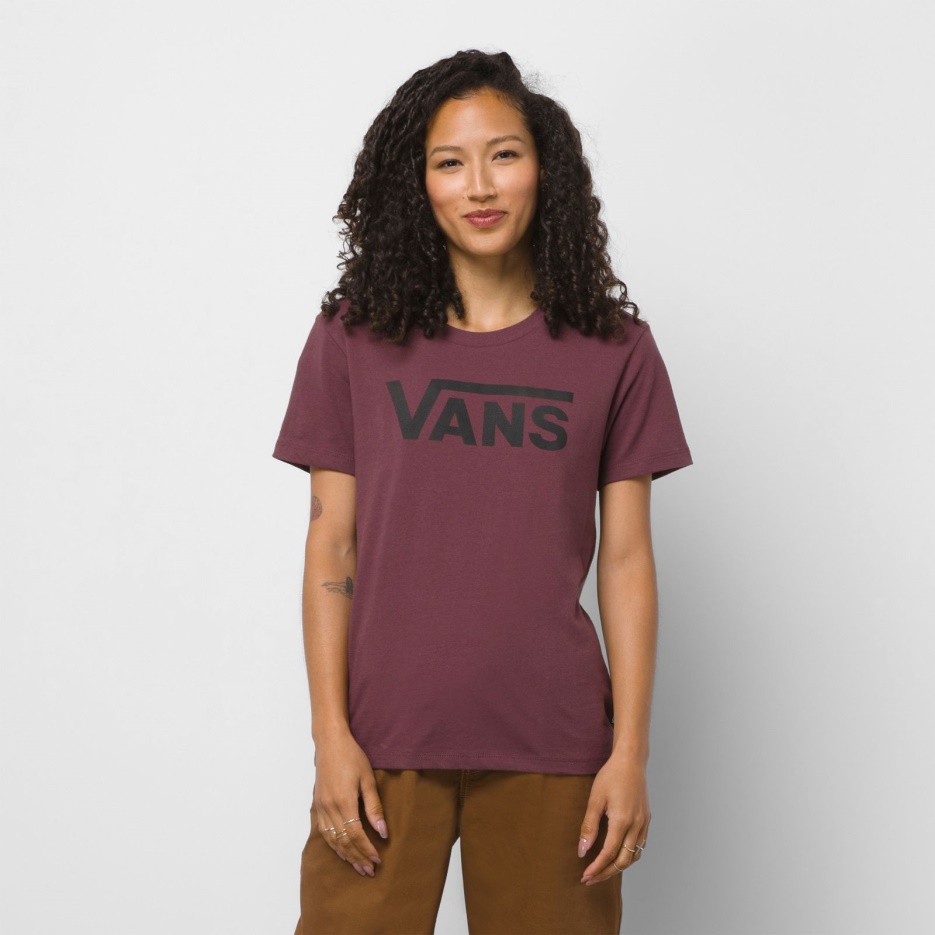 Vans Flying V Crew Tee Catawba Raisin