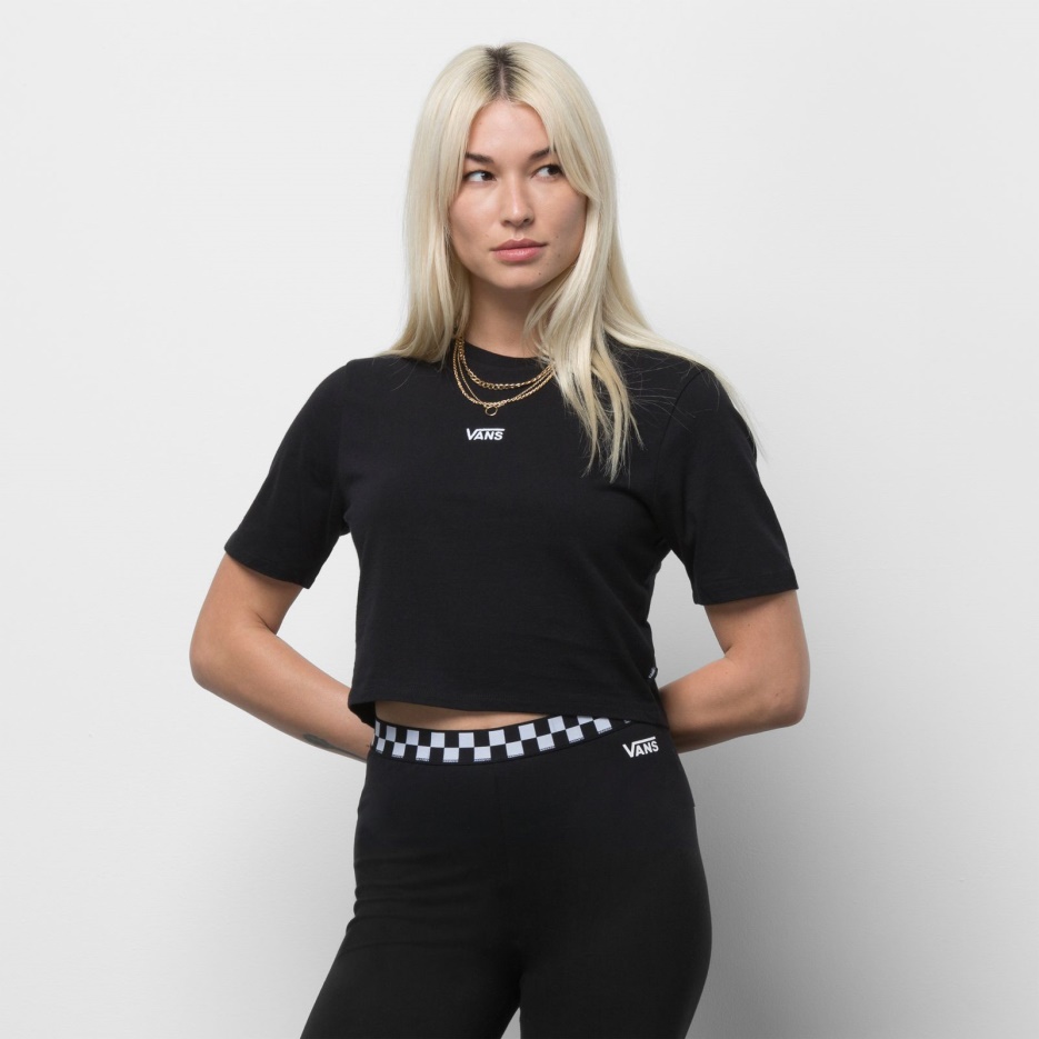 Vans Flying V Crop Crew Sport T-shirt Noir
