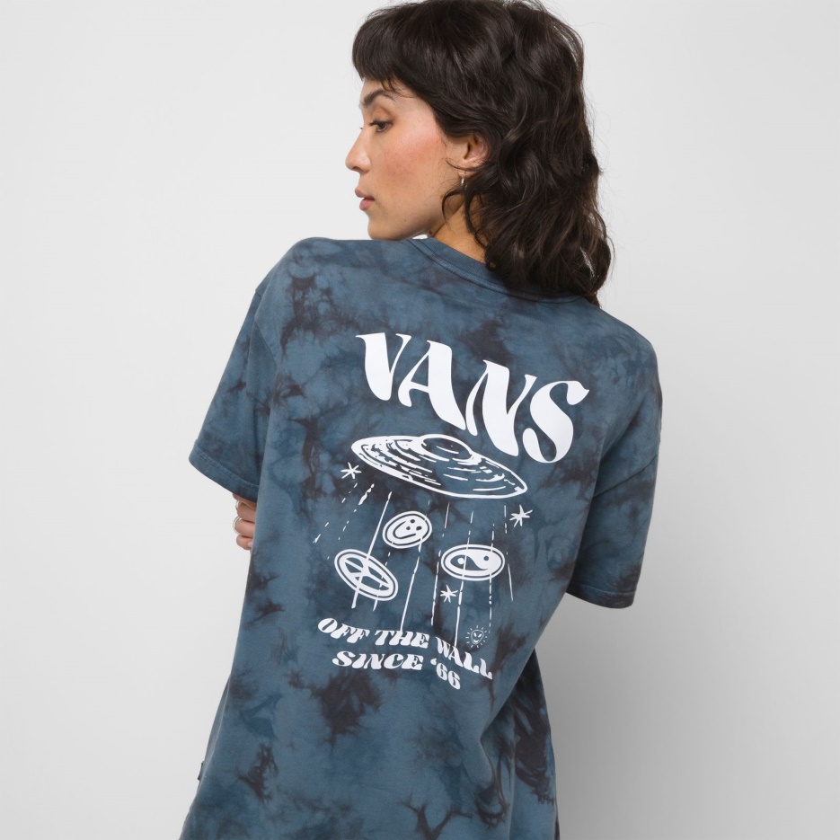 Vans Funatsy T-shirt Oversize Bleu Copen