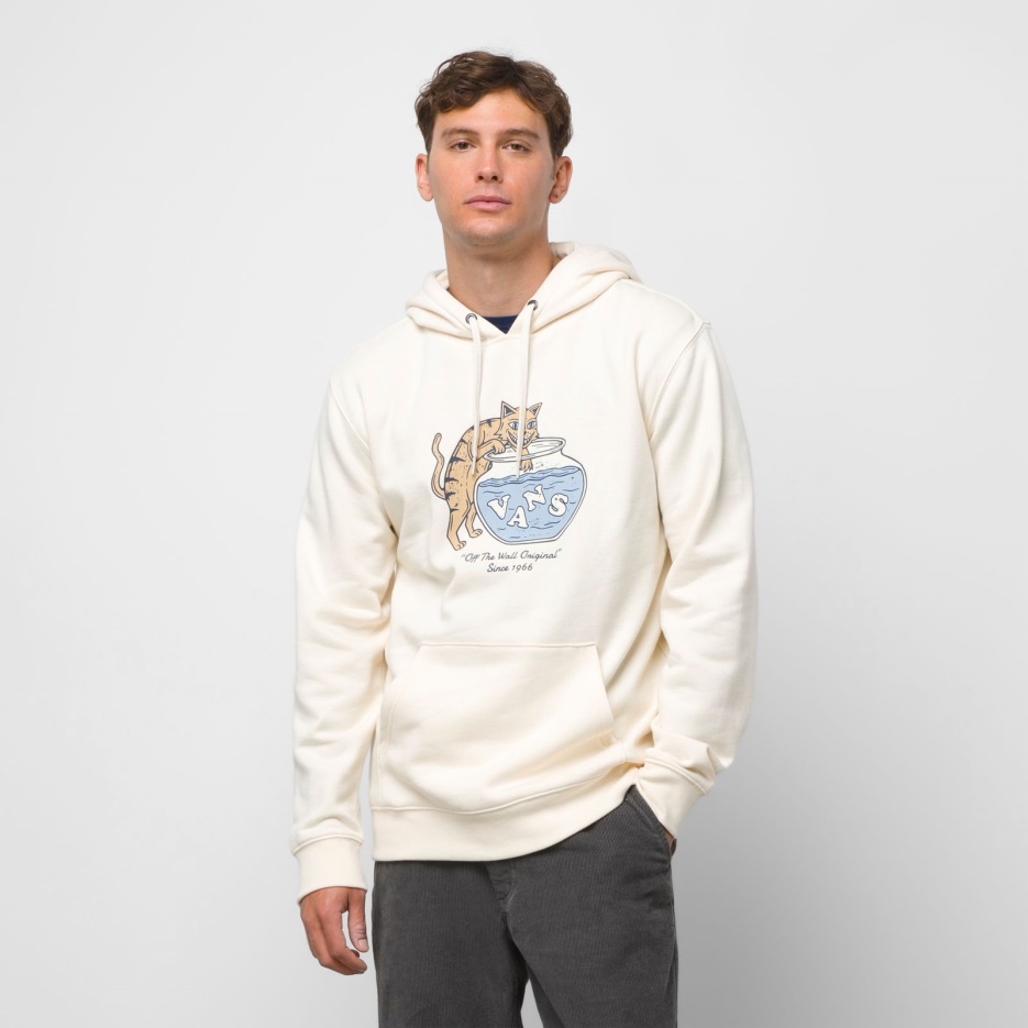 Vans Gone Fishing Sweat à Capuche Blanc Antique
