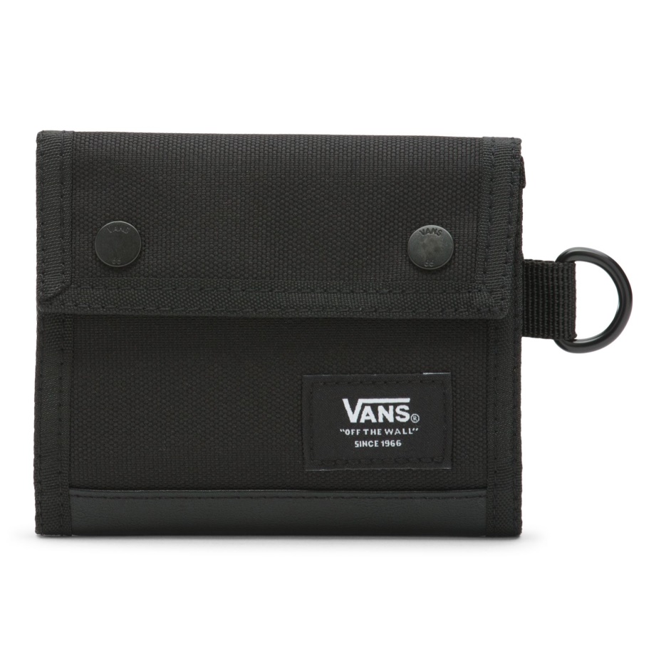 Vans Kent Portefeuille à Trois Volets Noir-blanc