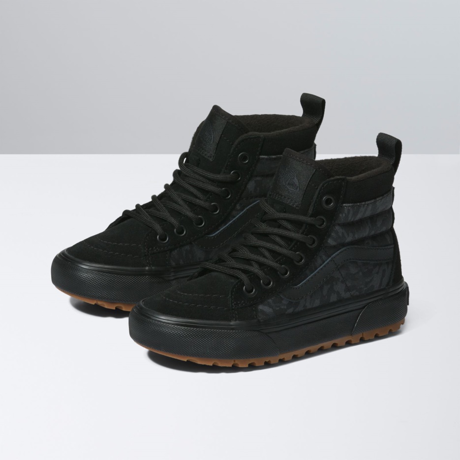 Vans Enfants Camo Sk8-hi Mte Noir