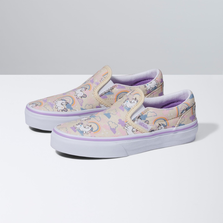 Vans Kids Classic Slip-on Mythique Lueur Blanc
