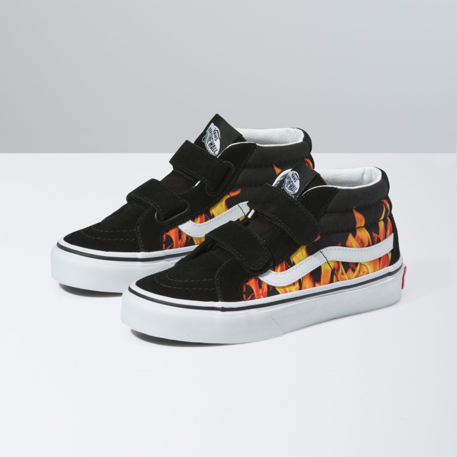 Vans Enfants Digi Flame Sk8-mid Reissue V Noir