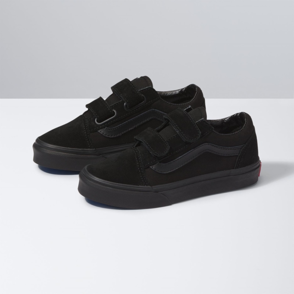 Vans Enfants Old Skool V Noir-noir
