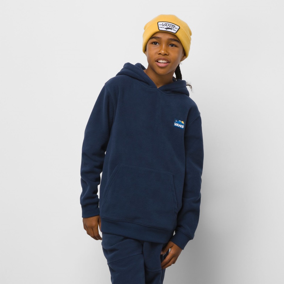 Vans Enfants Sweat à Capuche Polaire Dress Blues