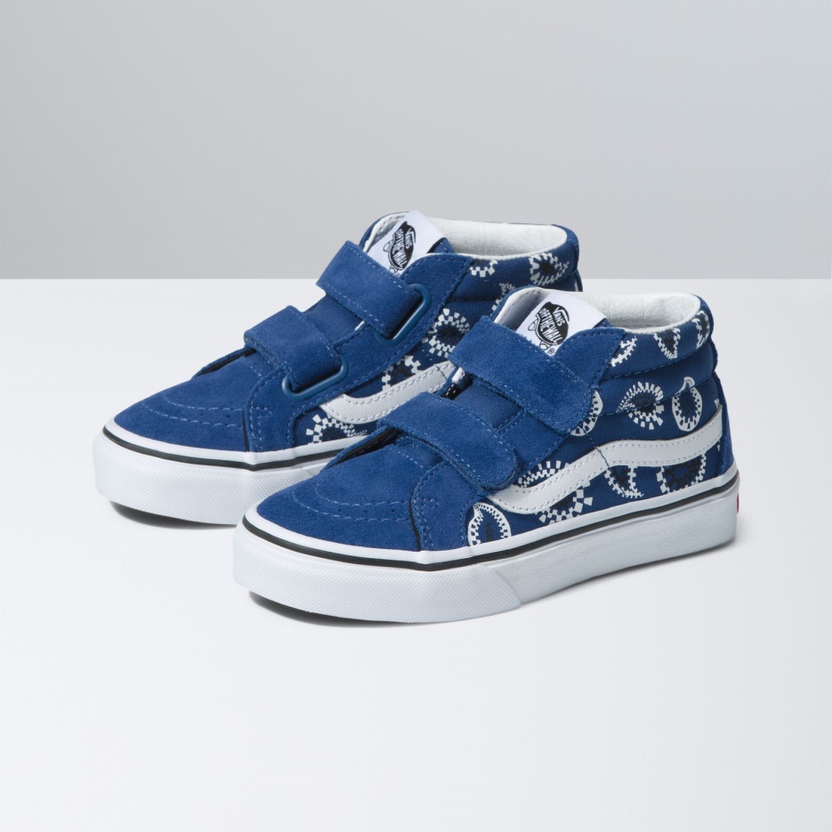 Vans Enfants Sk8-mid Reissue V Check Paisley Marine