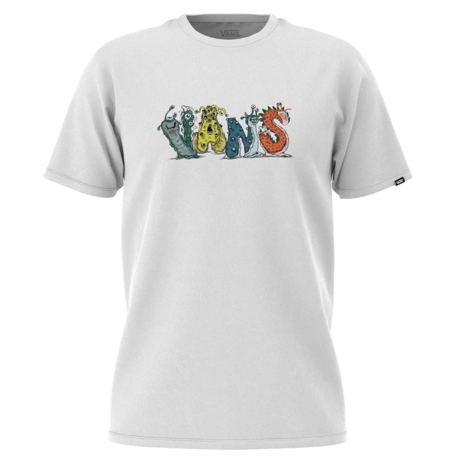 Vans T-shirt Petit Enfant Creaturez Blanc