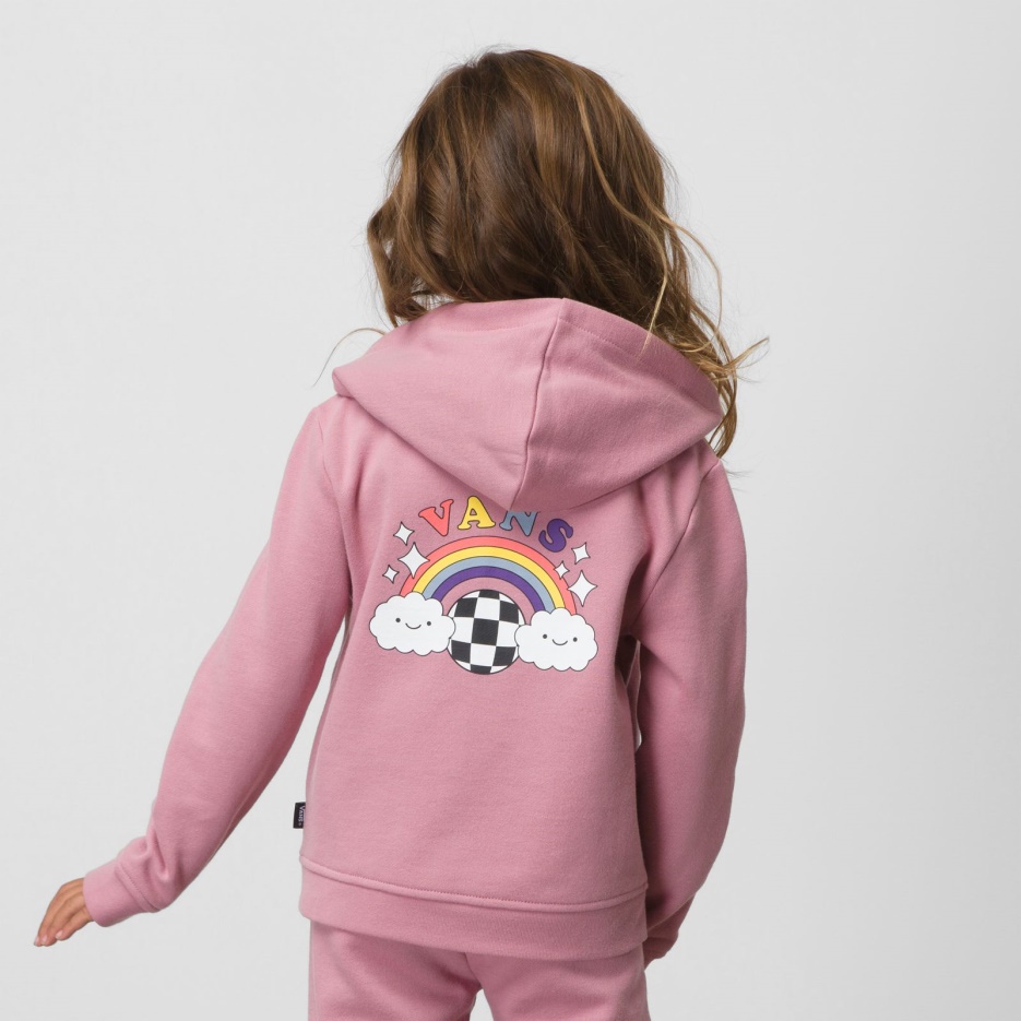 Vans Little Kids Happy Bow Sweat à Capuche Zippé Lilas