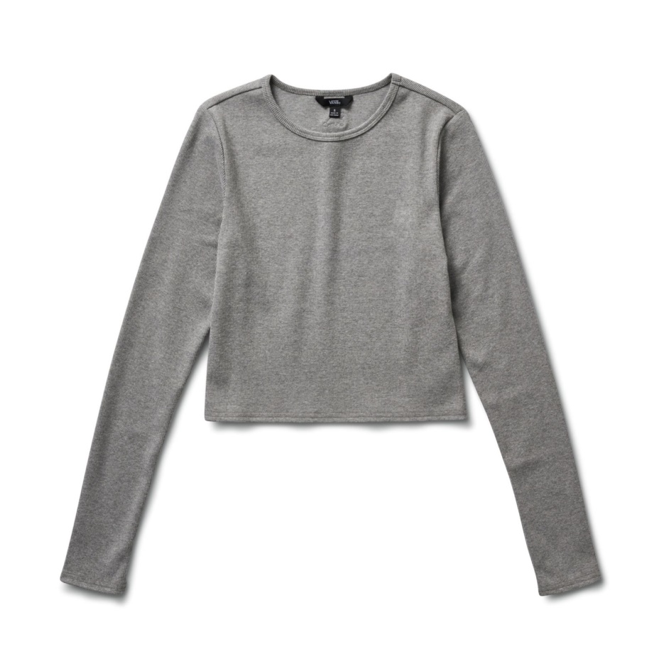 Vans Lizzie Armanto Haut à Manches Longues Gris Chiné