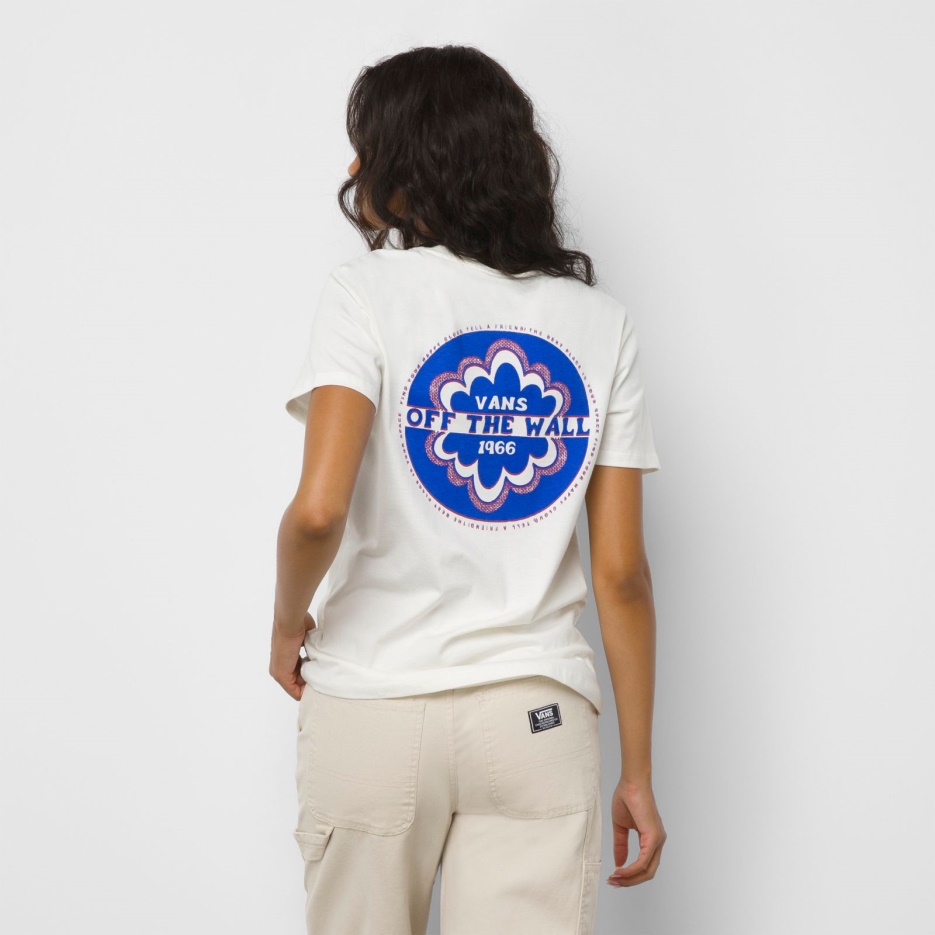 Vans My Cloud Bff T-shirt Guimauve