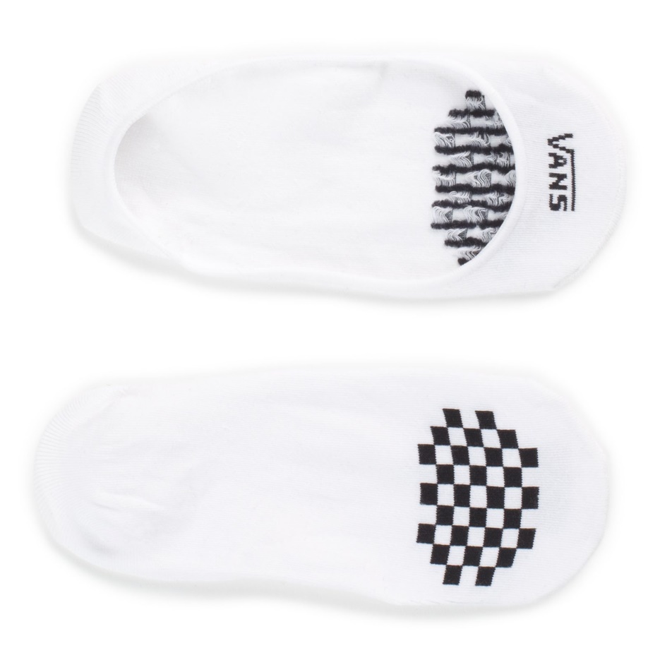 Vans No Show Chaussettes 3 Pack Taille 7-10 Blanc-noir