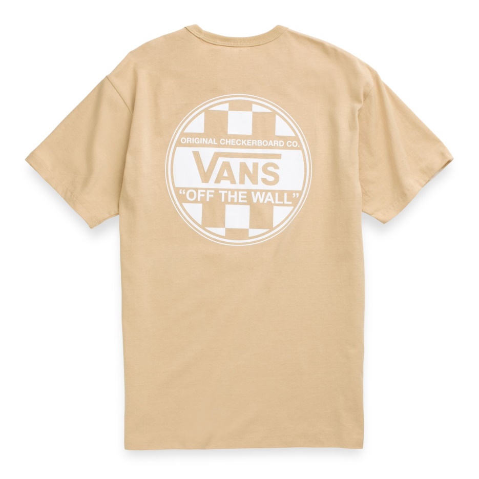 Vans Off The Wall T-shirt Graphique à Carreaux Taos Taupe