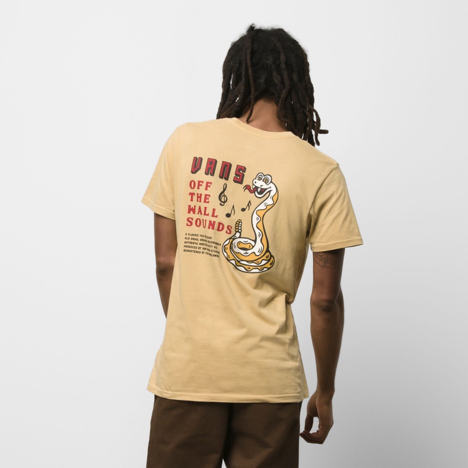 Tee Shirt Vans Off The Wall Sound Taos Taupe
