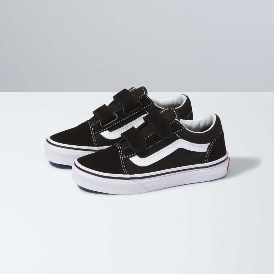 Vans Old Skool V Enfants Noir-true White