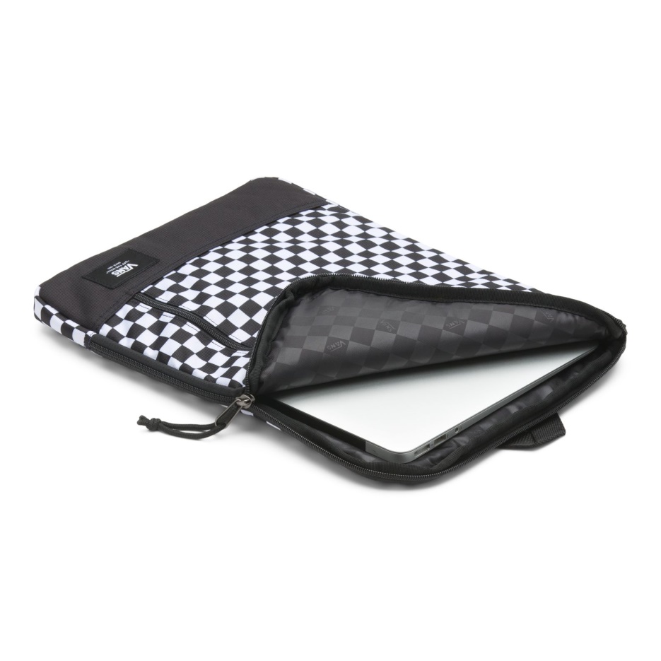 Vans Housse Matelassée Pour Ordinateur Portable Carreaux Noir-blanc