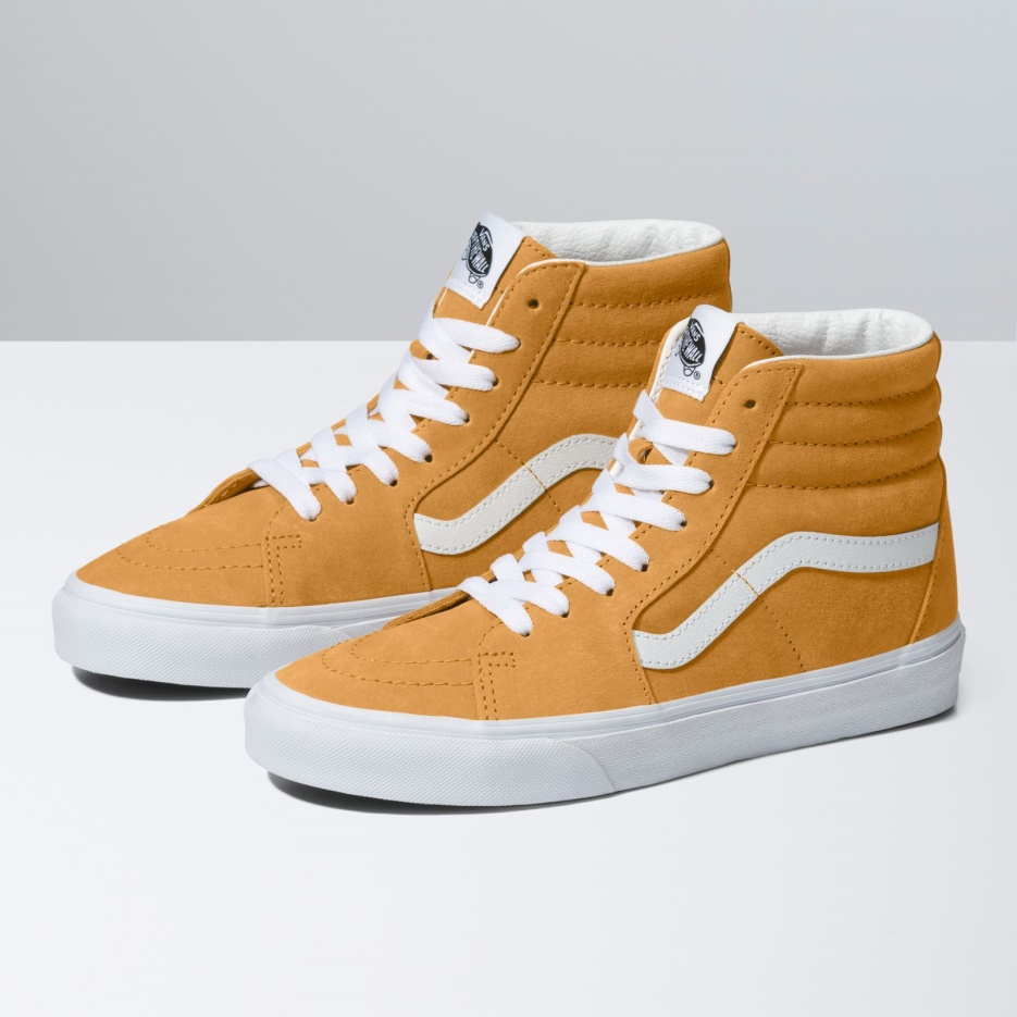 Vans Pig Daim Sk8-hi Jaune Doré