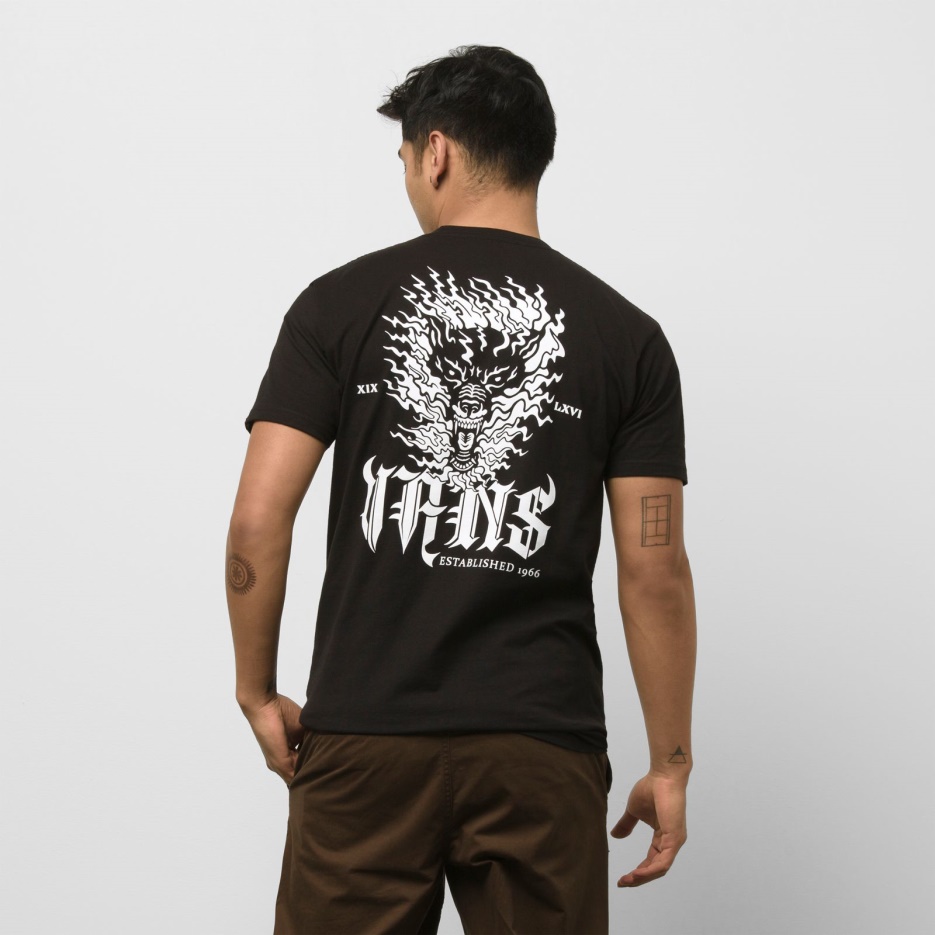 Tee Shirt Vans Raging Out Noir