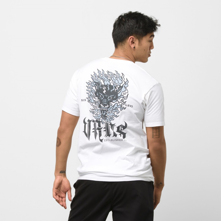 Tee Shirt Vans Raging Out Blanc