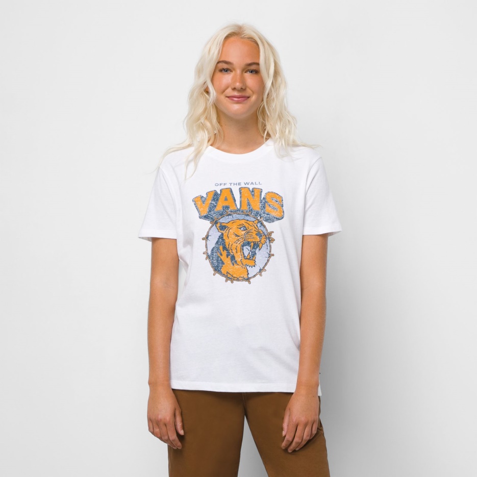 Vans Rawr Chat Bff Tee Blanc