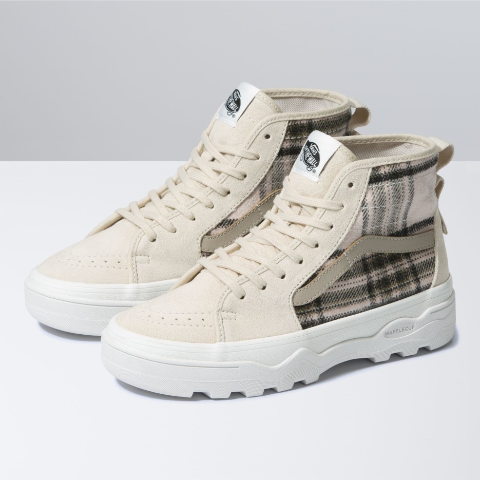 Vans Sentry Sk8-hi Wc Plaid Tourterelle
