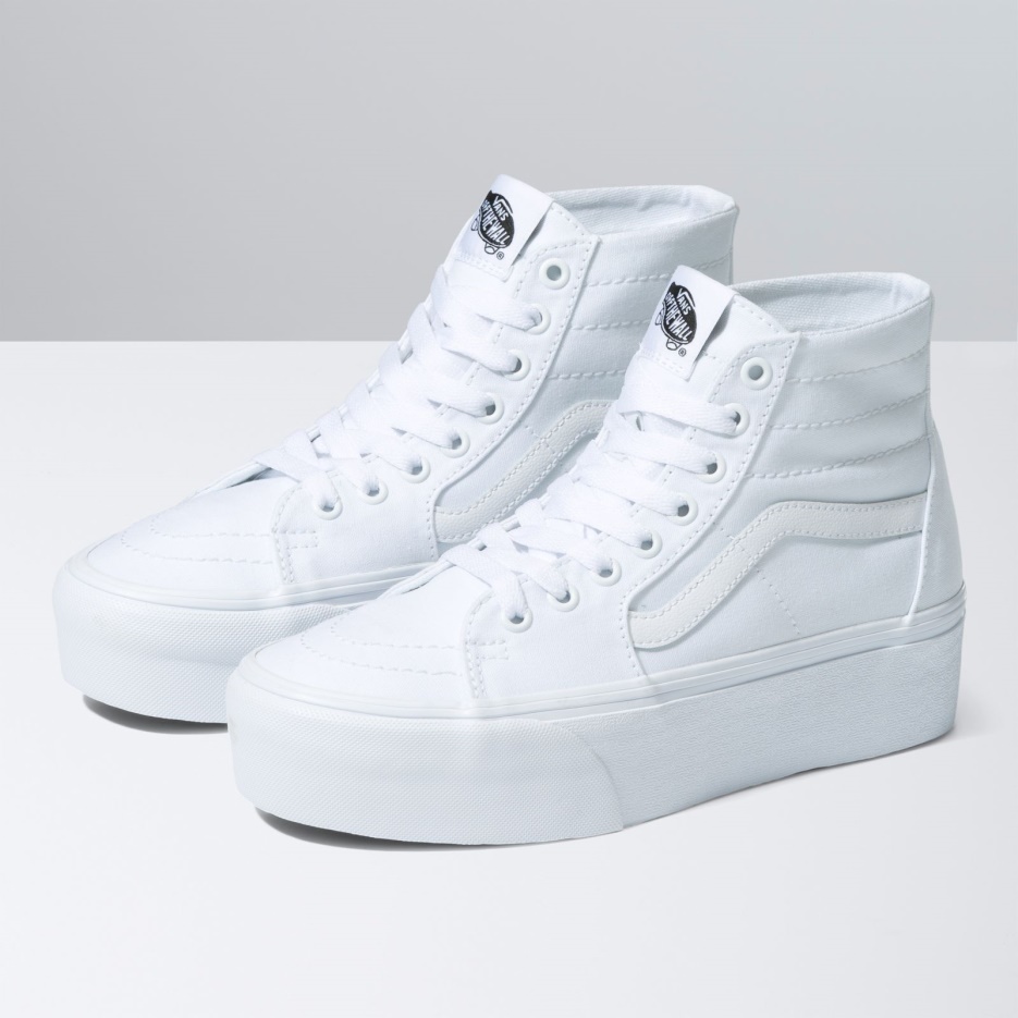 Vans Sk8-hi Tapered Stackform Toile True White