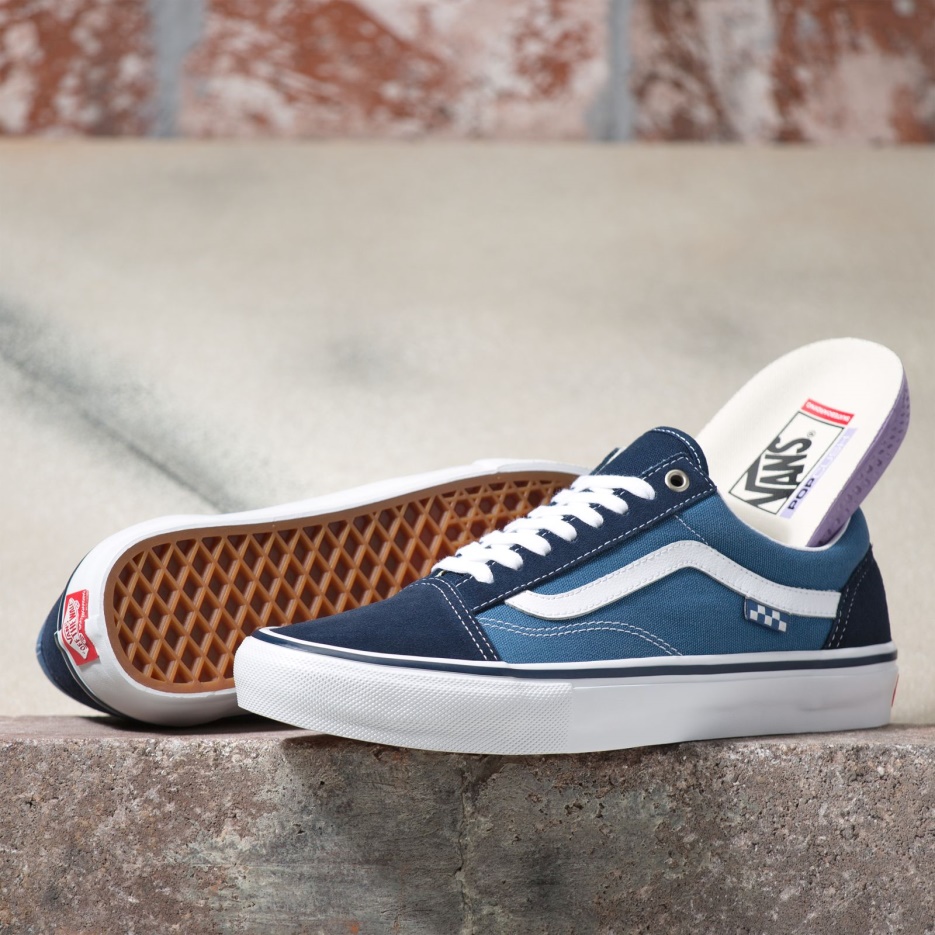 Vans Skate Old Skool Marine-blanc