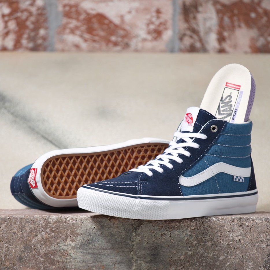 Vans Skate Sk8-hi Marine-blanc