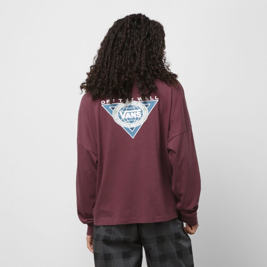 Vans Sole Glory T-shirt Décontracté à Manches Longues Catawba Raisin