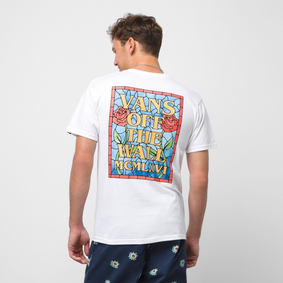 Tee Shirt Vans Vitrail Blanc