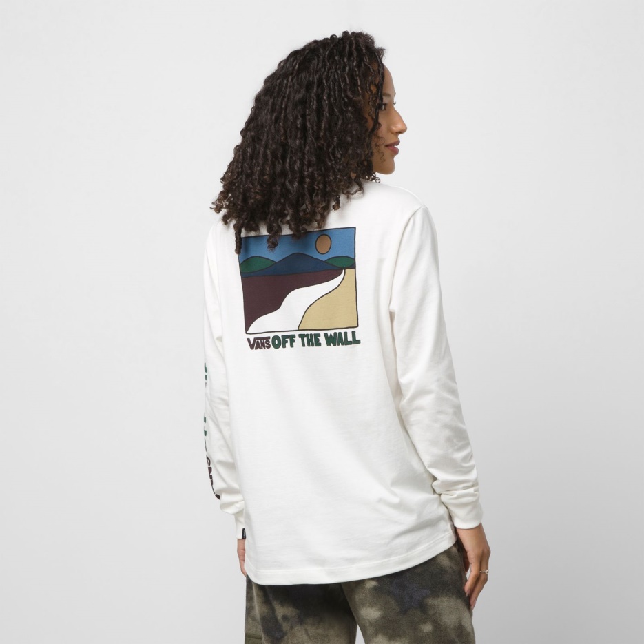 Vans Sun Trail T-shirt Bff à Manches Longues Guimauve