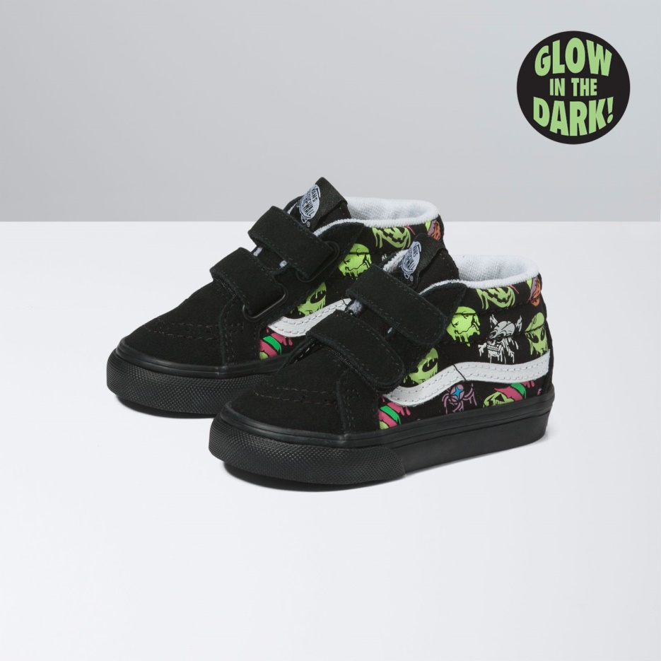 Vans Bambin Trippy Drip Glow Sk8-mid Reissue V Noir