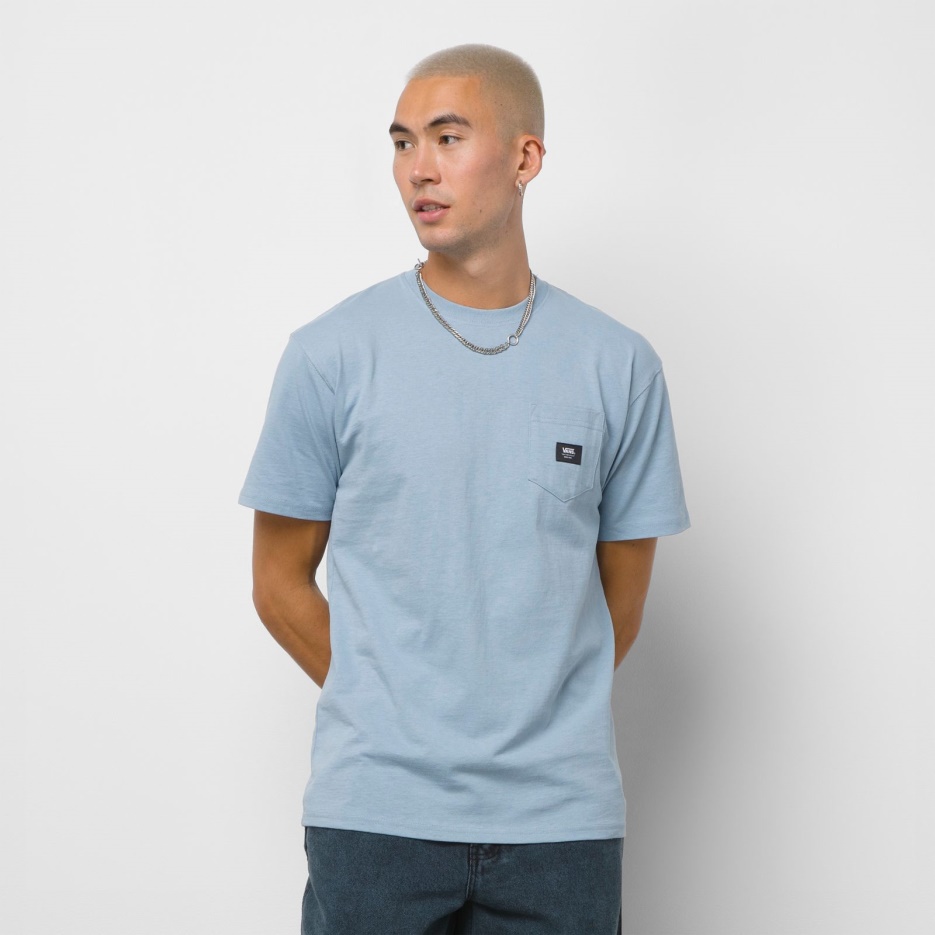 Vans T-shirt Tissé à Poche Plaquée Ashley Bleu