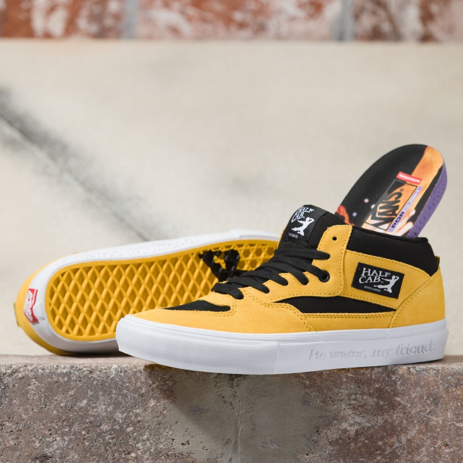 Vans X Bruce Lee Skate Half Cab Noir-jaune