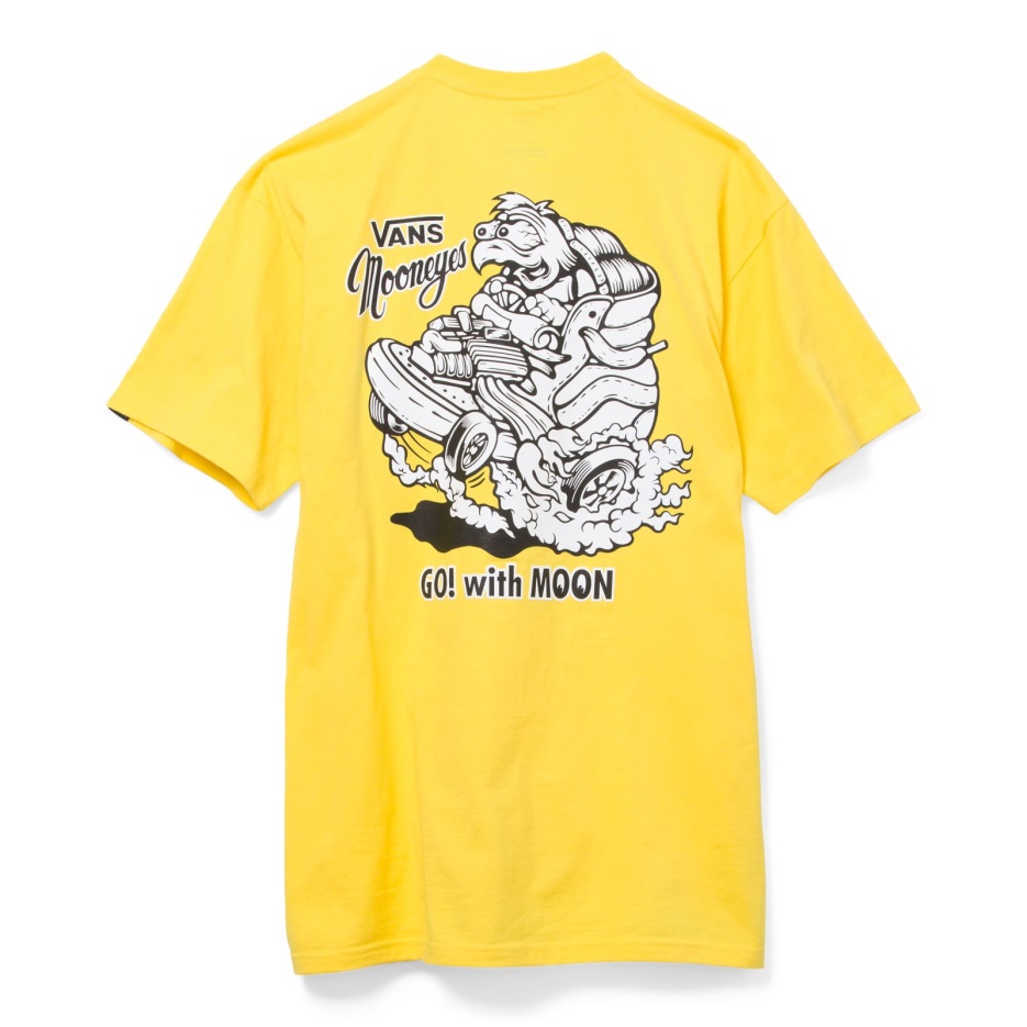 Tee Shirt Vans X Mooneyes Jaune Vif