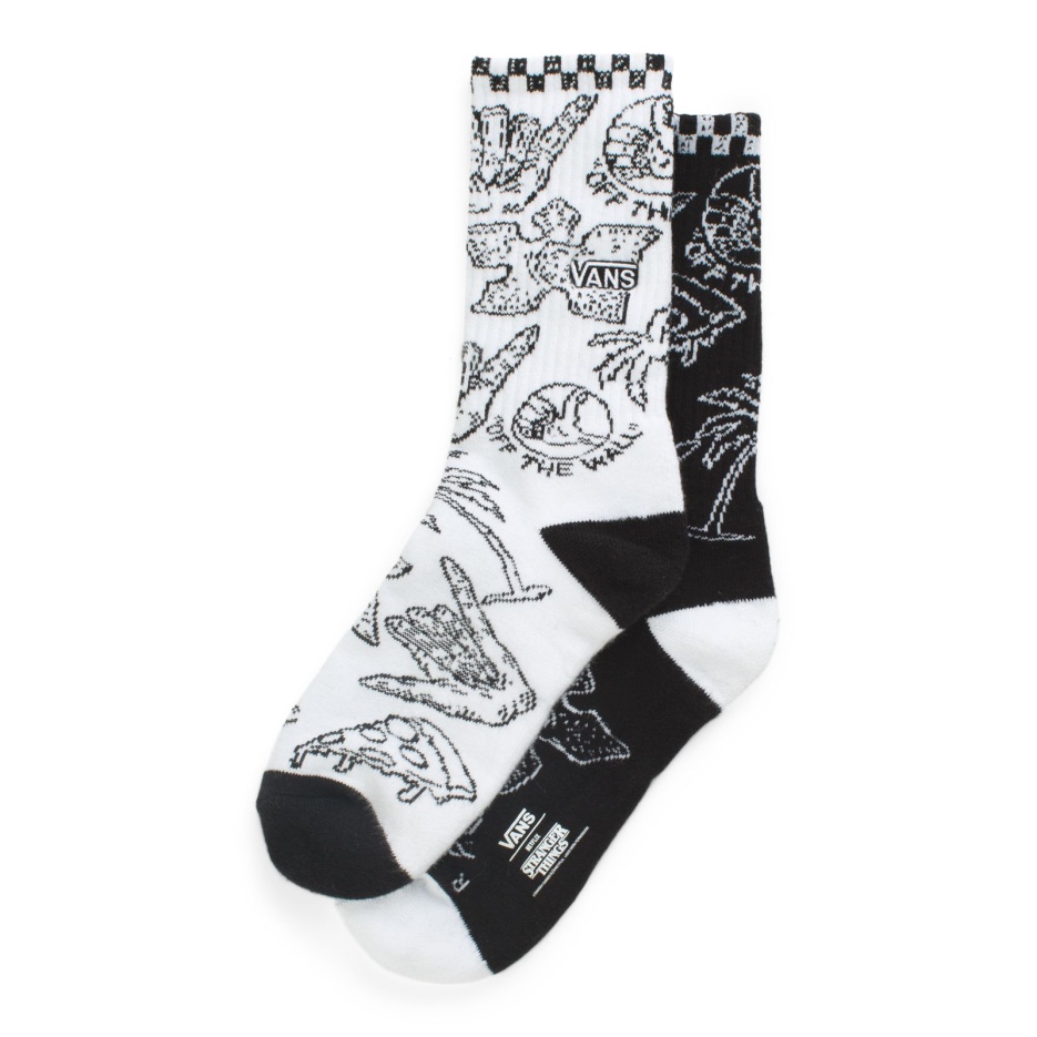 Vans X Choses étranges Miss Match Chaussette Noir-blanc