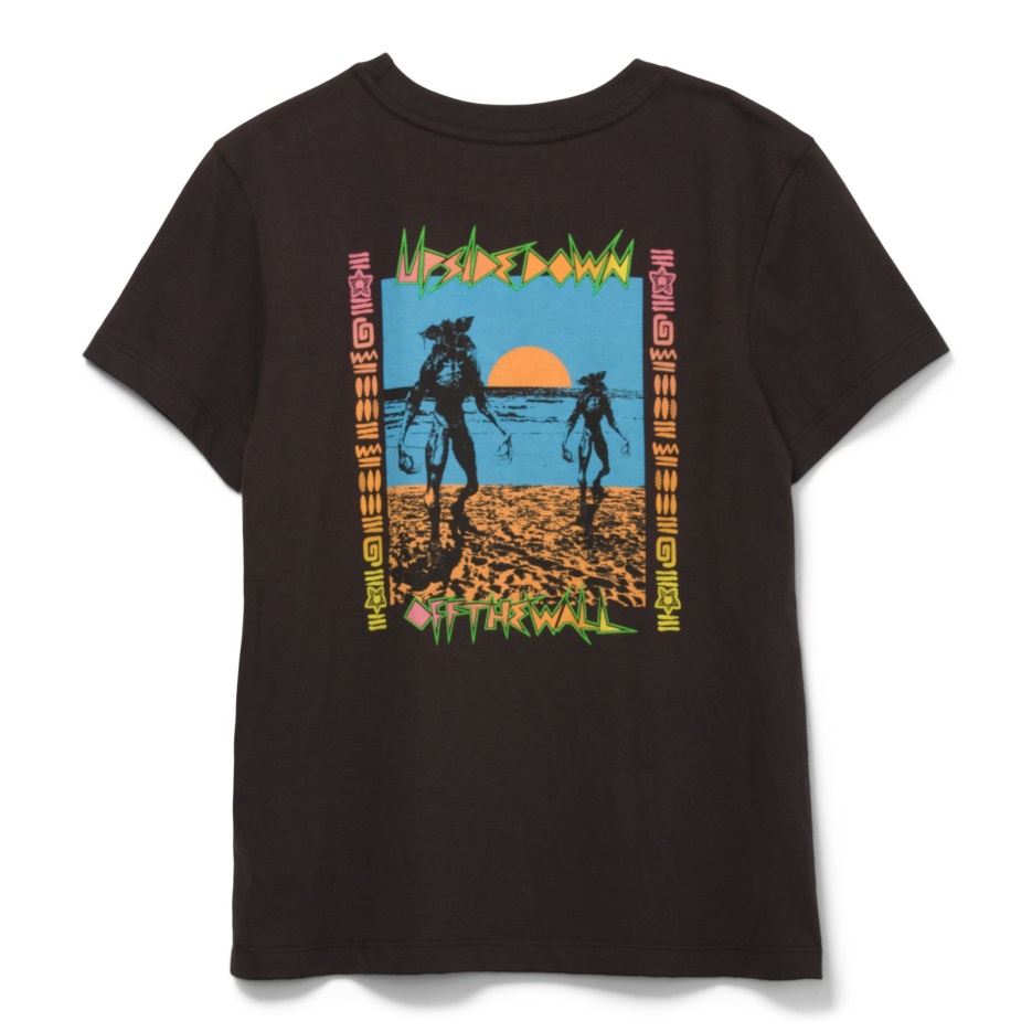 Vans X Stranger Things Surf's Upside Down Crew Tee Noir Femme