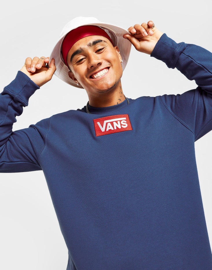 Vans Box Crew Sweat Bleu