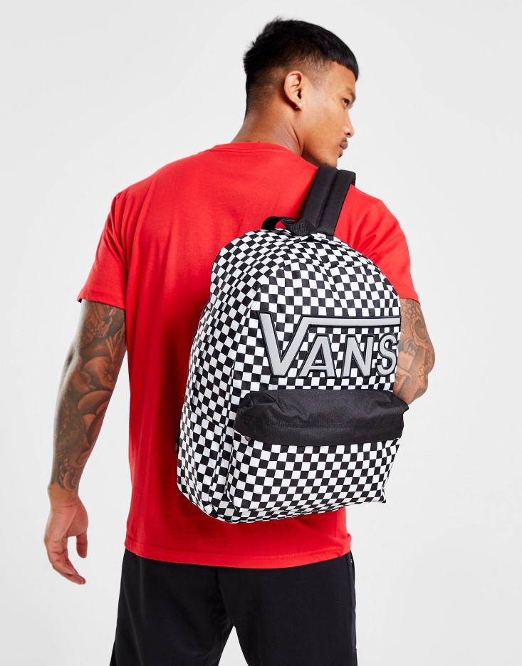 Vans Sac à Dos Damier Blanc