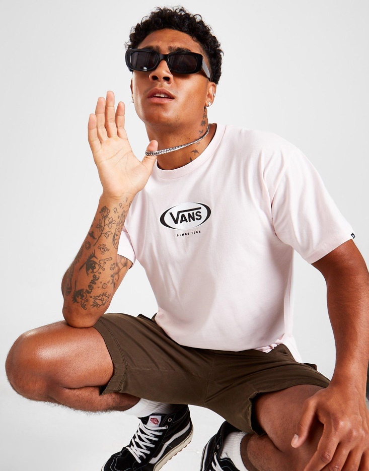 T-shirt Vans Ovale Rose