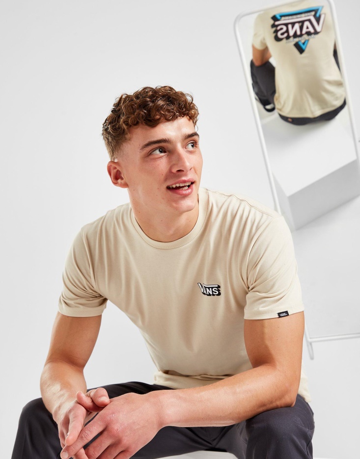 T-shirt Triangle Vans Marron