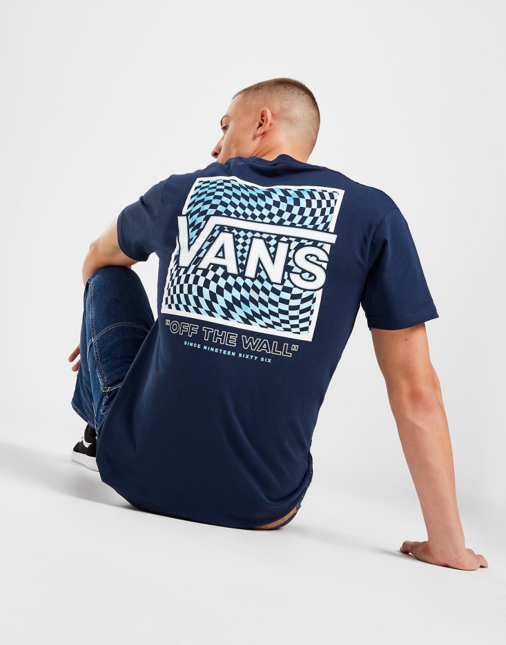 T-shirt Vans Wavy Bleu