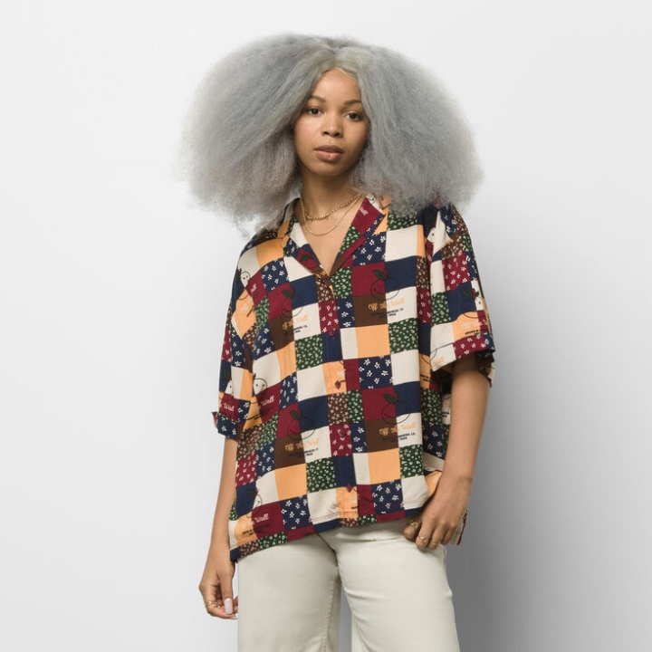 Vans Anaheim Og Chemise Tissée à Manches Courtes Port Fauve